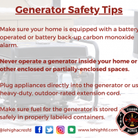 Generator Safety Tips (review of text in post)