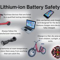 Lithium-Ion Safety Tips Graphic