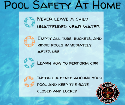 Pool Safety at Home, lists the top bullet points outlined in the article. 