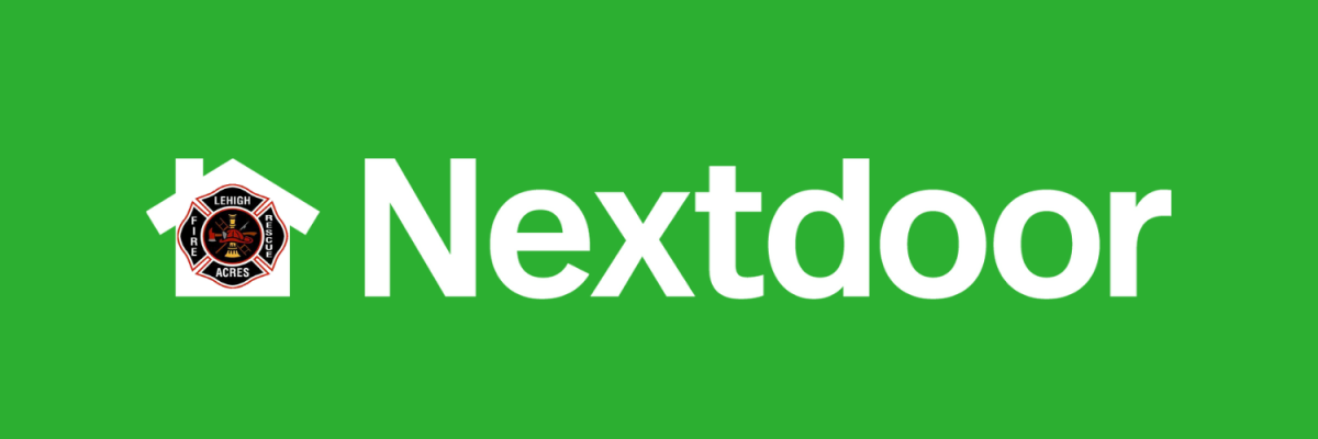 Nextdoor Website Graphic with LAFD Patch